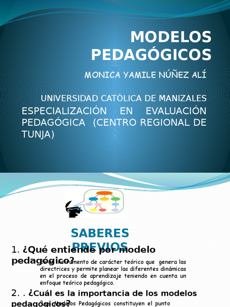 Modelos Pedagogicos | PDF | Constructivismo (filosofía de la educación ...