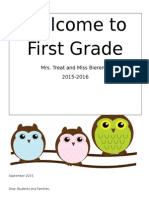 First Grade Policies and Procedures