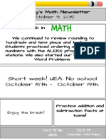 Math Newsletter 5