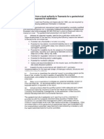 Regulator Request for a Geotechnical Assessment