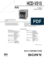 Service Manual: HCD-V515