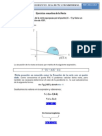 EJECICIOS rectas y circunferencias