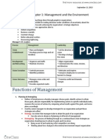 Chapter 1 Management and the Environment