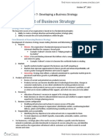 Chapter 7 Developing A Business Strategy
