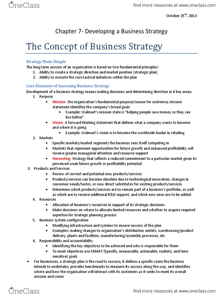 Business Strategy Development Guide | PDF | Competitive Advantage ...