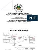 Modul SPSS Regresi Berganda - Data Primer