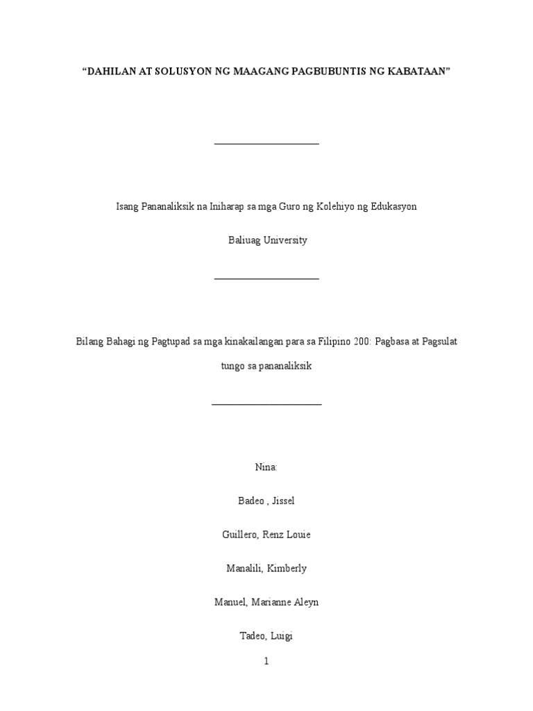 Quantitative research title about teenage pregnancy picture