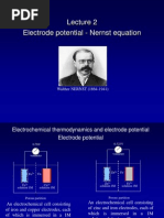 Lecture 2- Electrode Potential