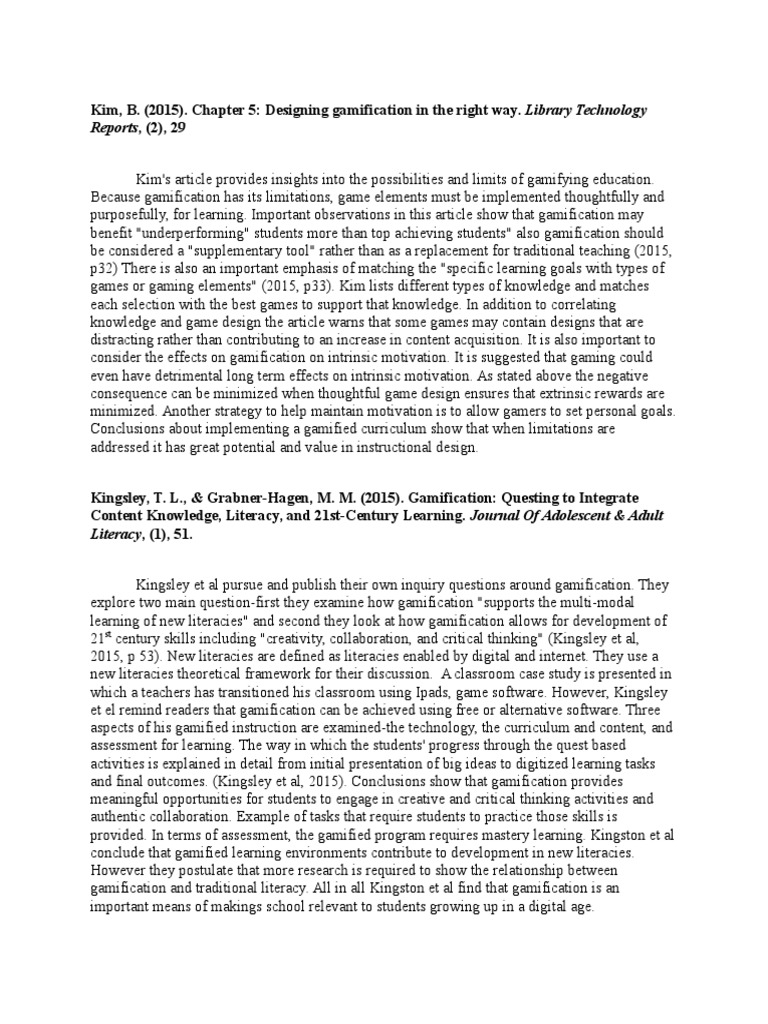 Gamification Strategies for Education | PDF | Learning Theory ...