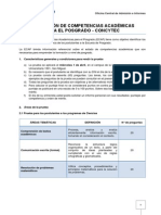 Evaluación de Competencias Academicas 2015 