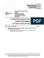 Auckland Development Committee Agenda Extra Attachments - October 2015