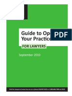 The Law Society of Upper Canada, Guide To Opening Your Practice For Lawyers PDF