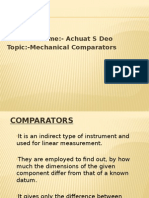 Mechanical Comparators