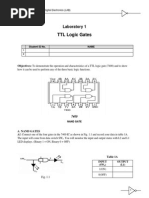 TTL Logic Gates: Laboratory 1