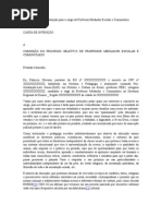 Modelo de Carta de Intenção 