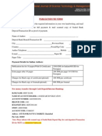 Publication Fee Form HDFC
