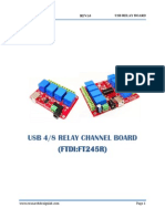 USB 4-8 Channel Relay Board