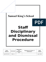 Disciplinary and Dismissal Procedure