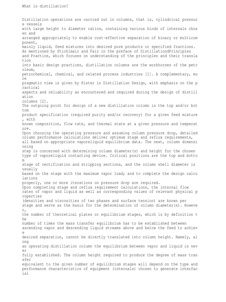 Distillation Pdf Distillation Phases Of Matter