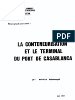 La Conteneurisation Et Le Terminal Du Port de Casablanca