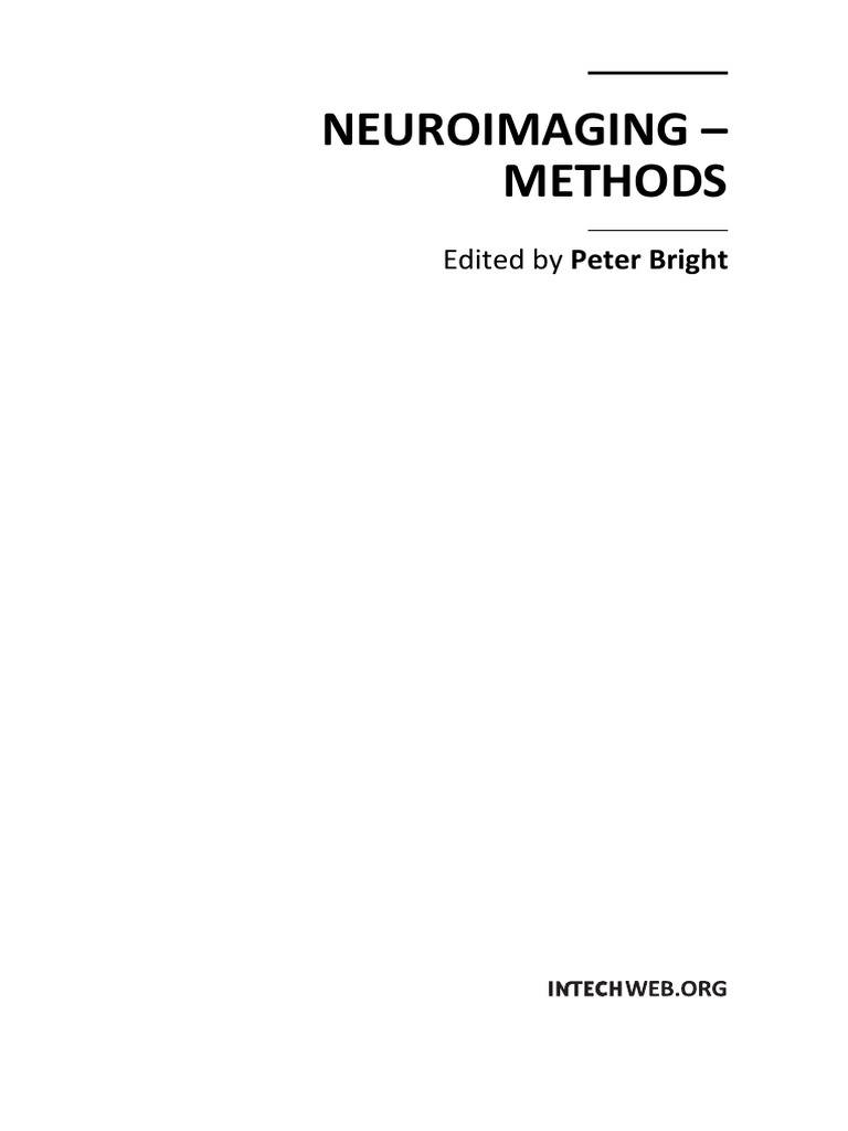 Neuroimaging Methods Pdf Functional Magnetic Resonance Imaging Human Brain