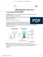 Physics - Viewpoint - Warping The Cone On A Topological Insulator