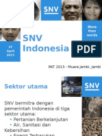 SNV Presentasi Muara Jambi