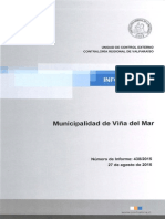 Informe Final 438-15 Municipalidad de Viña Del Mar Sobre Horas Extraordinarias y Viáticos - Agosto 2015 PDF