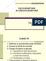 Piata Monetara Si Creatia Monetara