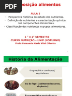Aula 1- Perspectiva Histórica Do Estudo Dos Nutrientes