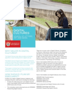 Digital Cul Ures Major Brochure 2014