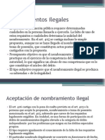 Nombramientos Ilegales y Prevaricación Judicial