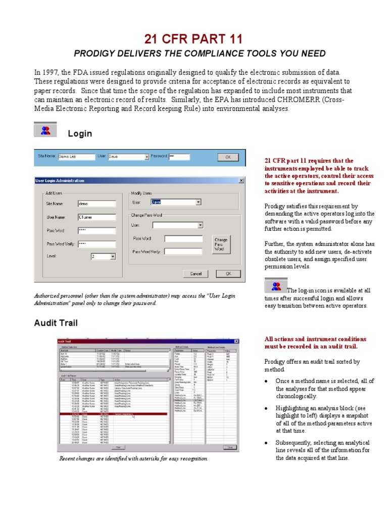 21 CFR Part 11 Compliance Tools | PDF | Records Management | Audit