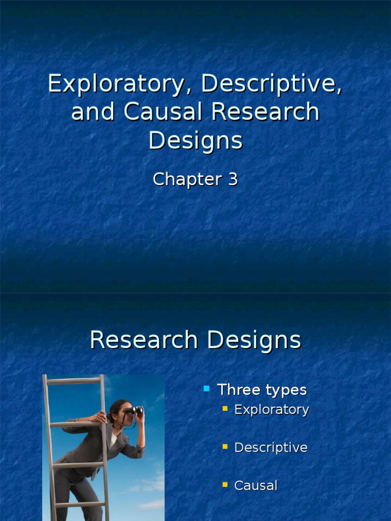 Exploratory Descriptive and Causal Research Designs PDF