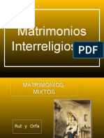 Matrimonios interreligiosos