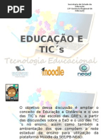 EDUCAÇÃO E TIC´s