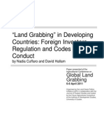 “Land Grabbing” in Developing Countries. Foreign Investors, Regulation and Codes of Conduct - Cuffaro e Hallam