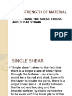 Understand Shear Stress and Shear Strain