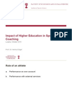 Impact of Higher Education in Sports Coaching - Presentation
