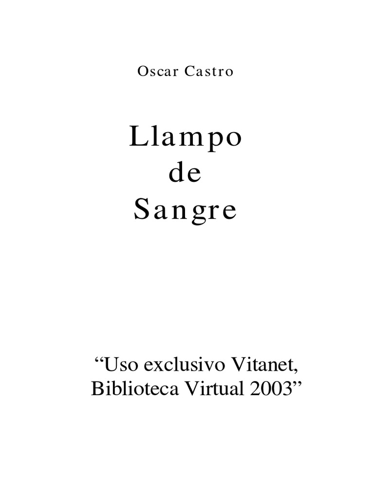Oscar Castro: Poeta y Novelista | PDF | Novelas | Cuentos