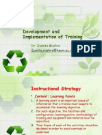 Development and Implementation of Training
