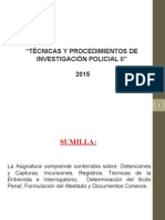 Tecnicas y Procedimientos de Investigacion II