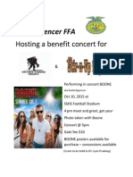 South Spencer FFA: Hosting A Benefit Concert For