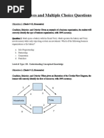 Objectives and Multiple Choice Questions: Objective 1