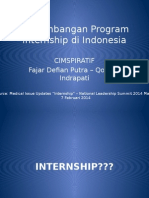 Perkembangan Program Internship Di Indonesia - Fajar Defian Putra