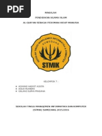 Download Makalah Pendidikan Agama Islam tentang alquran sebagai pedoman hidup by agus muhiban SN284210368 doc pdf