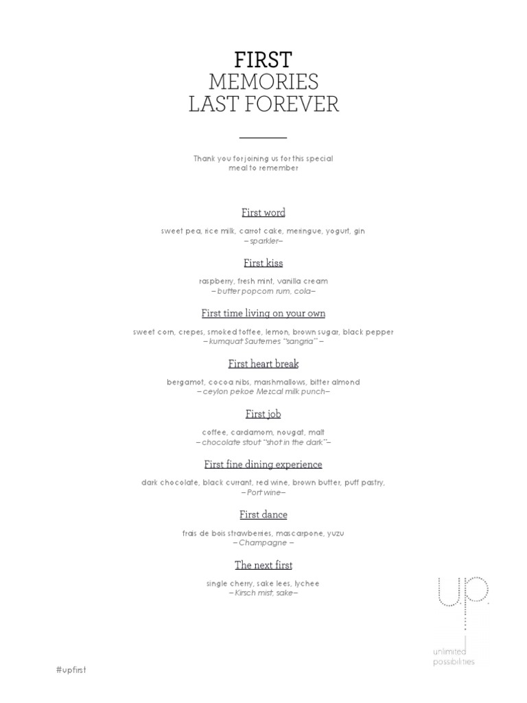 Culinary Journey Through Firsts | PDF