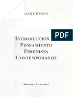 Evans Mary - Introduccion Al Pensamiento Feminista Contemporaneo PDF