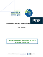 2015 Vote for Kids Candidate Response