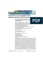 Genotoxicity in Oral Epithelial Cells in Children Caused by Nickel in Metal Crowns